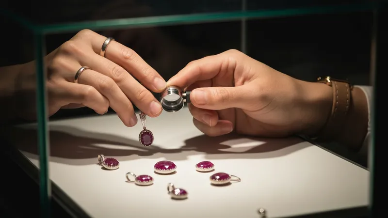 Acheter des pendentifs en rubis de seconde main