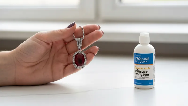 Éviter les produits chimiques sur les rubis