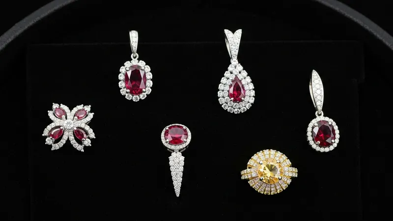 Styles de pendentifs en rubis