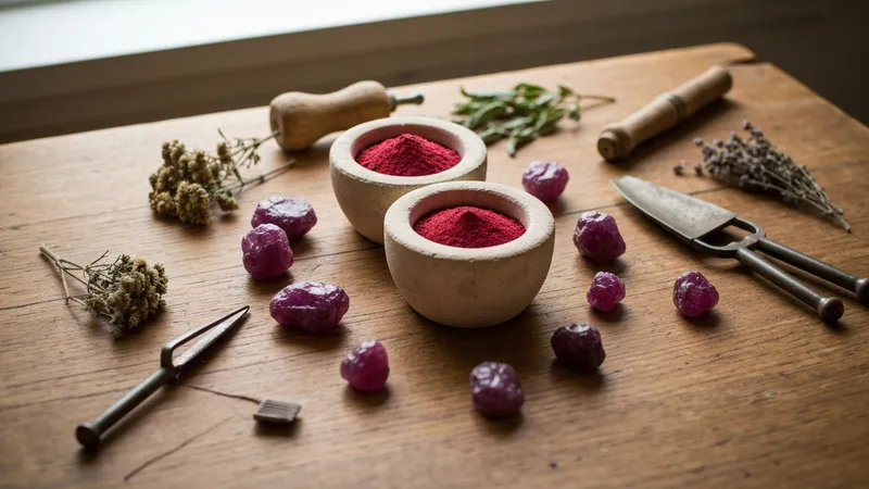 Le rubis dans la médecine traditionnelle