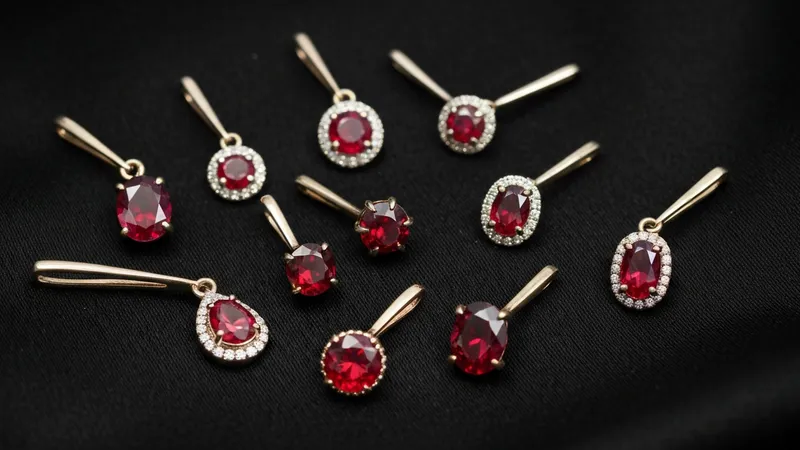 Les pendentifs en rubis classiques